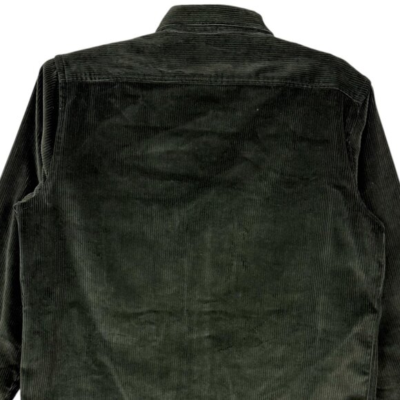 Express Men's Long Sleeve Buttons Green Corduroy Shirt Jacket Size Small NWOT - Picture 4 of 10